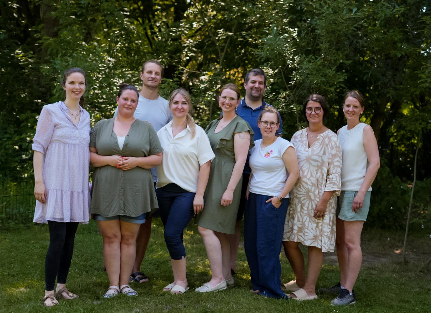 Das Gründerteam des Fördervereins Glückskinder